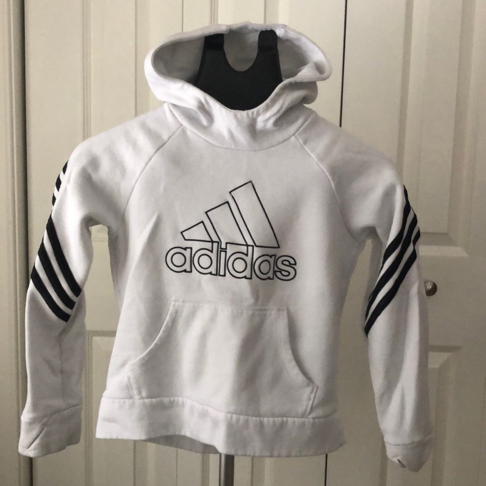 Adidas White Sweatshirt hoodie